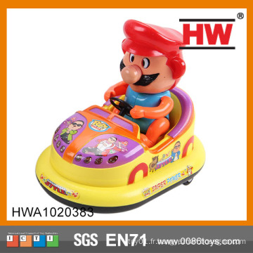 Hot Selling Plastic 18CM B / O Car avec la lumière et la musique jouet pare-chocs